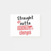 Schooladviseur rechtstreeks wijzigingen in schema post-it® notes (Voorkant)