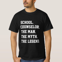 schooladviseur van de Man de mythe de legend T-shirt