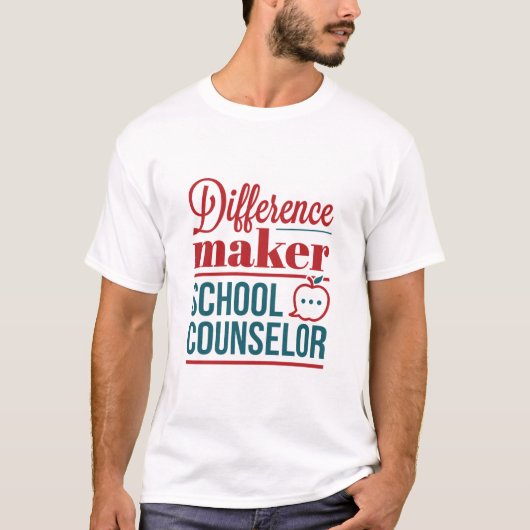 Schooladviseur Verschillende maker T-shirt (Voorkant)
