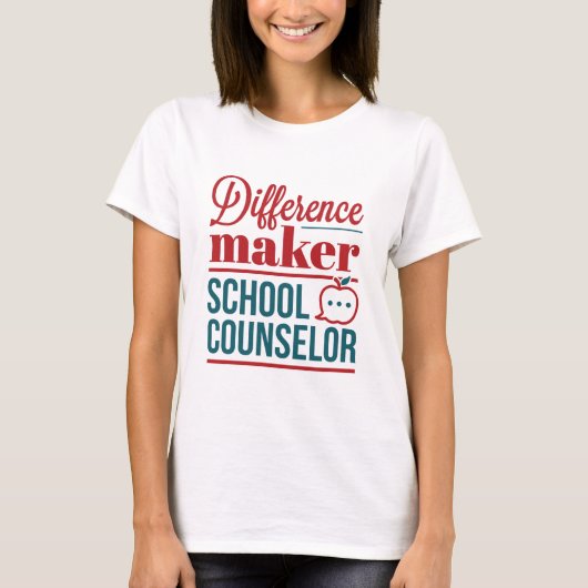 Schooladviseur Verschillende maker T-shirt (Voorkant)