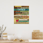 Schooladviseur wanneer je deze Kantoor invoert Poster (Keuken)