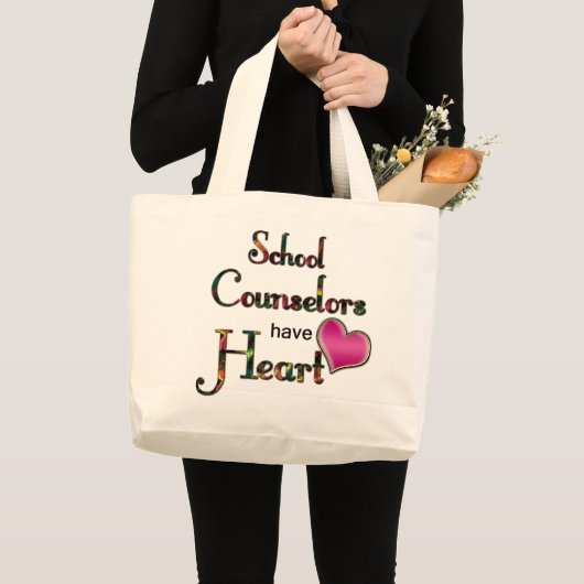 Schooladviseurs hebben hart grote tote bag (Voorkant (product))