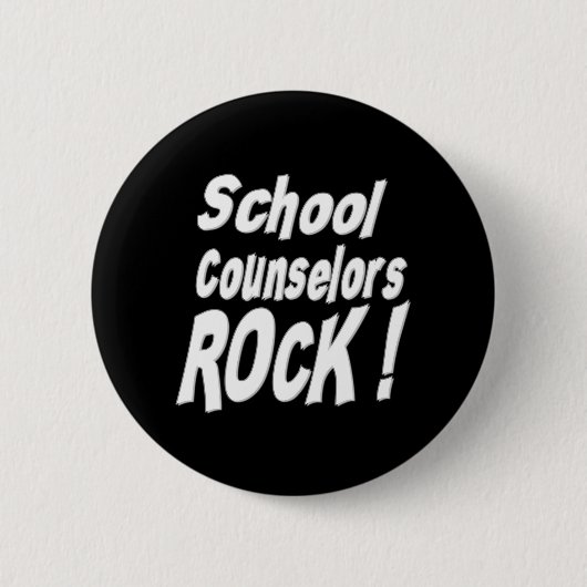 Schooladviseurs Rock! Knoop Ronde Button 5,7 Cm (Voorkant)