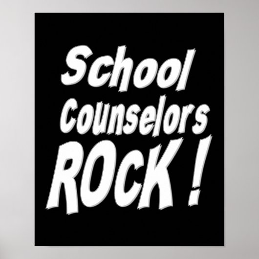 Schooladviseurs Rock! Poster afdrukken (Voorkant)