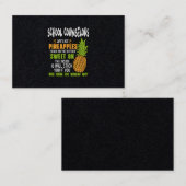 Schooladviseurs zijn als ananassen. visitekaartje (Voorkant / Achterkant)