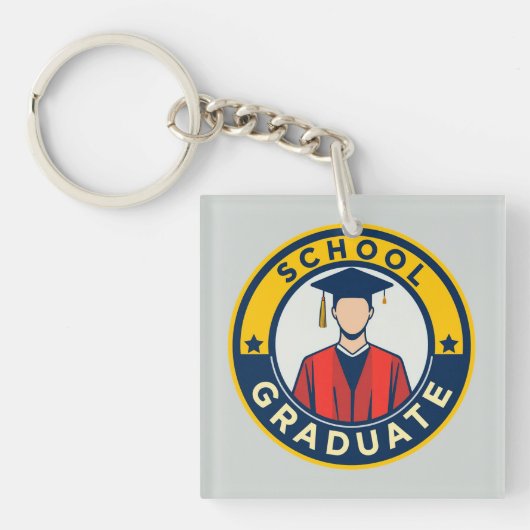 Schoolafstudeerembleem Sleutelhanger (voorkant)