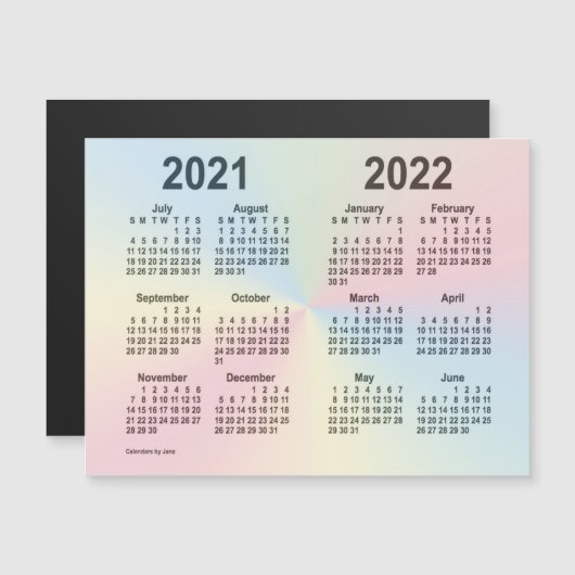 Schoolagenda 2021-2022 van Janz Rainbow (Voorkant / Achterkant)
