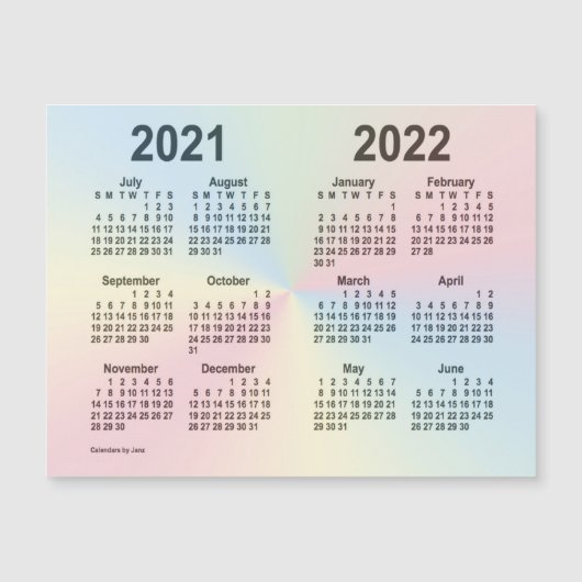 Schoolagenda 2021-2022 van Janz Rainbow (Voorkant)