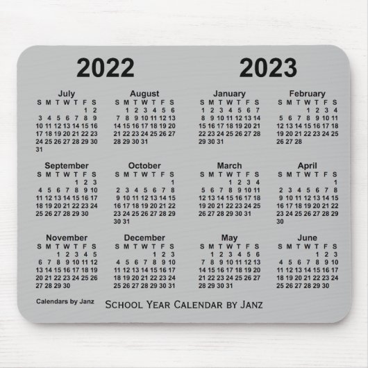 Schoolagenda 2022-2023 van Janz Silver Muismat (Voorkant)