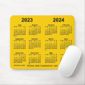 Schoolagenda 2023-2024 van Janz Gold Muismat (Met muis)