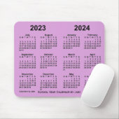Schoolagenda 2023-2024 van Janz Plum Muismat (Met muis)