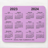 Schoolagenda 2023-2024 van Janz Plum Muismat (Voorkant)