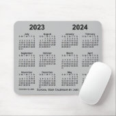 Schoolagenda 2023-2024 van Janz Silver Muismat (Met muis)