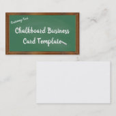Schoolalkbord Visitekaartje (Voorkant / Achterkant)