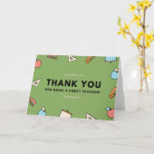 Schoolartikelen Grote Week van de Lerarenwaarderin Kaart (Gele Bloem)