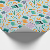 Schoolartikelen Patroon Cadeaupapier (Hoek)