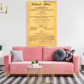 Schoolatlas, Woodbridge's geography Canvas Afdruk (Insitu (Woonkamer))