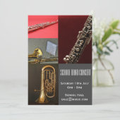 Schoolbandconcert Kaart (Staand voorkant)