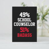 Schoolbegeleider Badass Kaart (Staand voorkant)