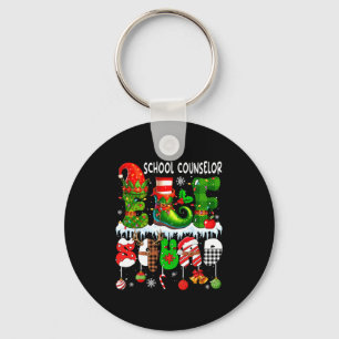 Schoolbegeleider Elf Squad Kerst Kleurrijke Elf Ho Sleutelhanger