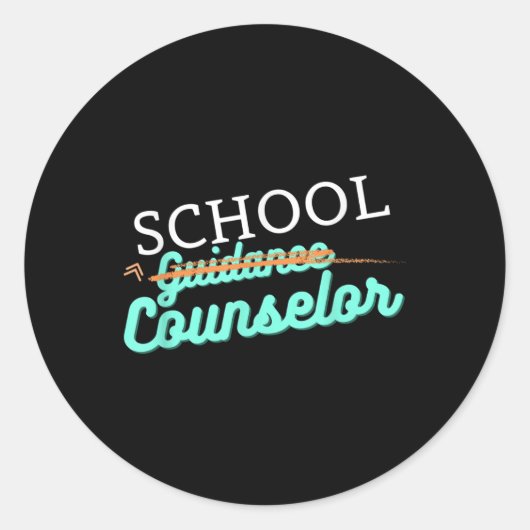 Schoolbegeleider geen begeleider ronde sticker (Voorkant)