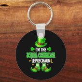 Schoolbegeleider Leprechaun St. Patricks Dag Trots Sleutelhanger (Voorkant)