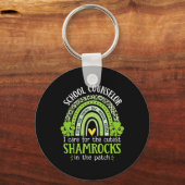 Schoolbegeleider Schattigee Shamrocks Rainbow St P Sleutelhanger (Voorkant)