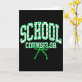 Schoolbegeleider St Patrick's Day Coquette Strik Kaart (Gele Bloem)