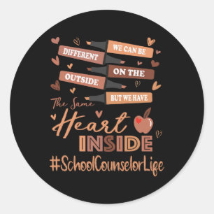 Schoolbegeleider We kunnen een andere zwarte gesch Ronde Sticker
