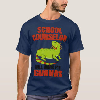 Schoolbegeleider werkt voor Iguanas T-shirt