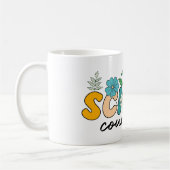 Schoolbegeleider Wildflower Leraar Schattige Moede Koffiemok (Links)