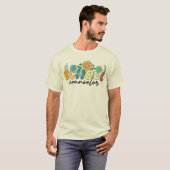 Schoolbegeleider Wildflower Leraar Schattige Moede T-shirt (Voorkant volledig)