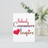 Schoolbegeleiders inspireren briefkaart (Staand voorkant)