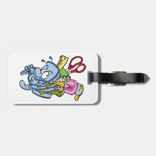 Schoolbenodigdheden Bagagelabels (Achterkant horizontaal)