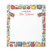 Schoolbenodigdheden Leraar Notitieblok (Voorkant)