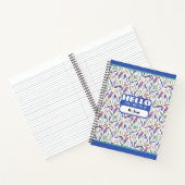 Schoolbenodigdheden patroon notitieboek (Binnen)