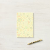 Schoolbenodigdheden Patroon Post-it Notes (Op bureau)