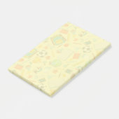 Schoolbenodigdheden Patroon Post-it Notes (Schuin)