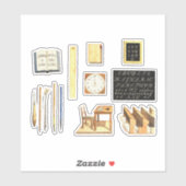  schoolbenodigdheden Set Scrapbooking Journal Sticker (Vel)