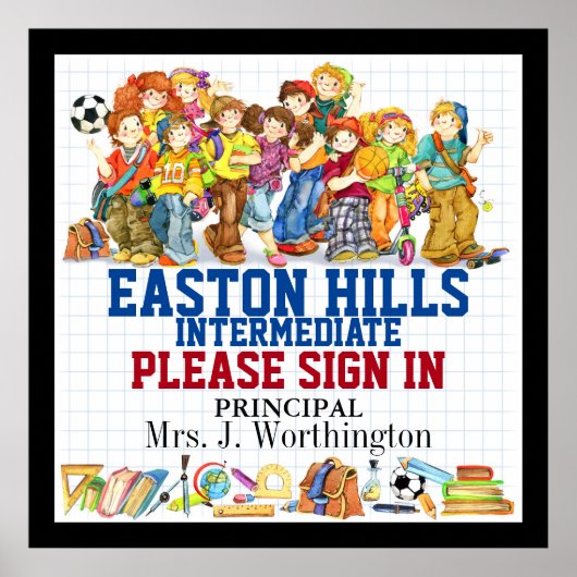 Schoolbestuur en Posters van leerkrachten (Voorkant)