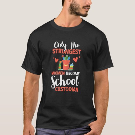 Schoolbewaarder Janitor Apprecieste prijsopgave T-shirt (Voorkant)