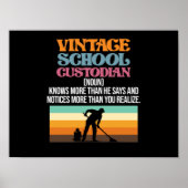  schoolbewaarder-loopbaanondersteuning Janitor Poster (Voorkant)