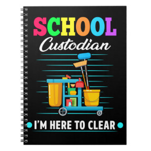 Schoolbewaarder schoonmaken Janitor Caretaker Notitieboek
