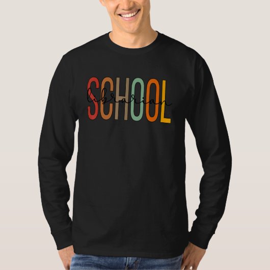 Schoolbibliothecaris Bibliotheekmedewerker Boho T-shirt (Voorkant)