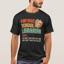 Schoolbibliothecaris Uitspraak Grappig T-shirt