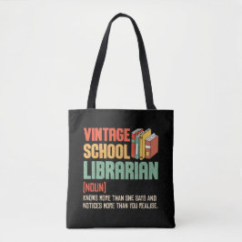 Schoolbibliothecaris Uitspraak Grappig Tote Bag