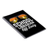 Schoolbibliothecaris van dienst laatste schooldag notitieboek (Rechterzijde)