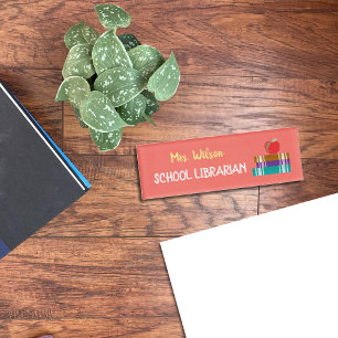 Schoolbibliothecarnaal Naambadge