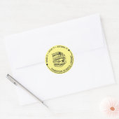Schoolbibliotheek Lees het liefste rendement Ronde Sticker (Envelop)