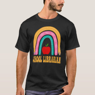 Schoolbibliotheekregenboogpotlood Terug naar schoo T-shirt